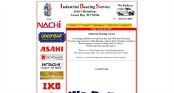 Desktop Screenshot of industrialbearingservice.com